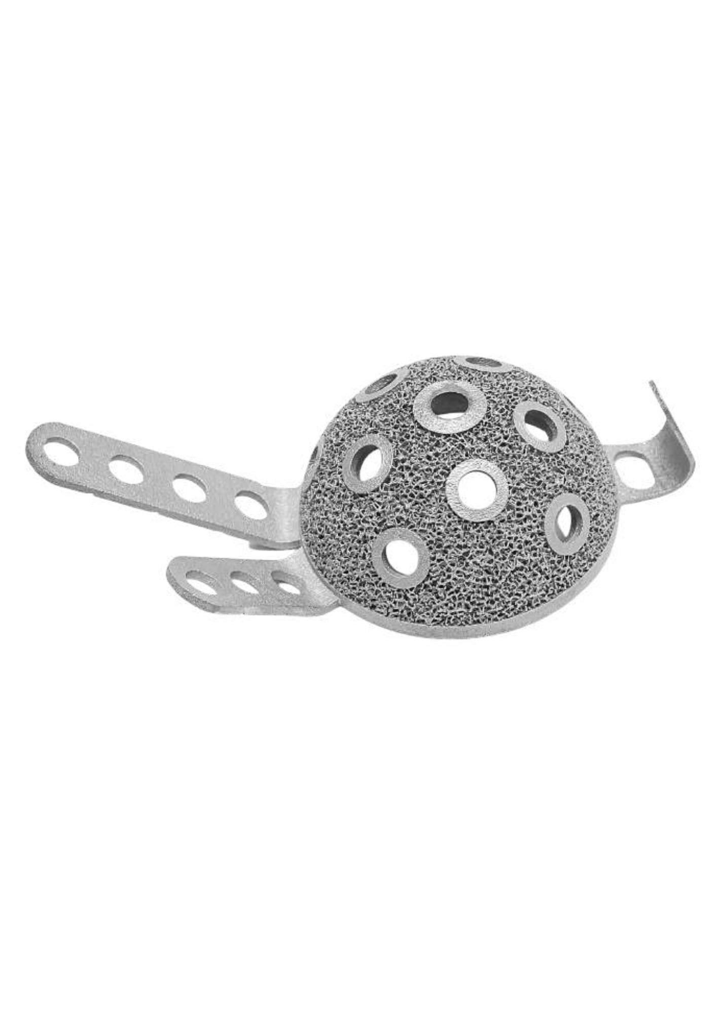 Flanged Lattice Cup Cage Construct Titanium